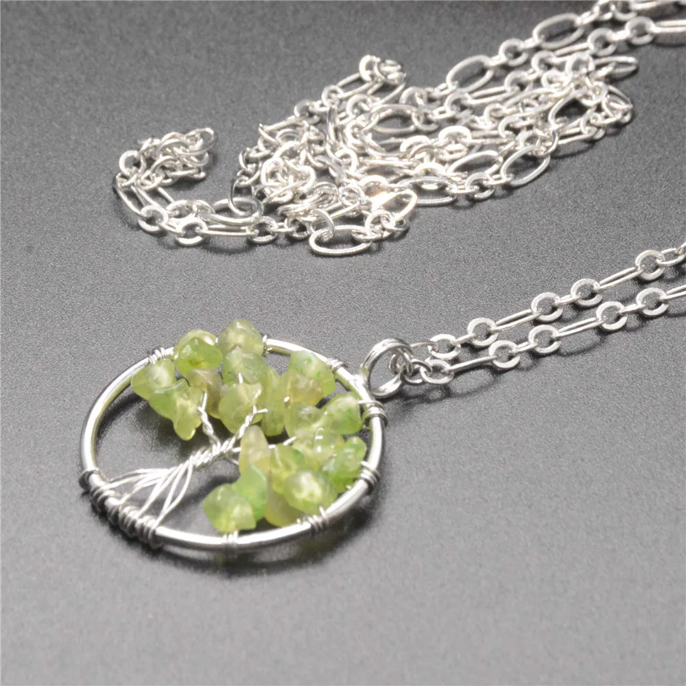 Бусины из натурального камня оливково-зеленое гравийное дерево круглой формы