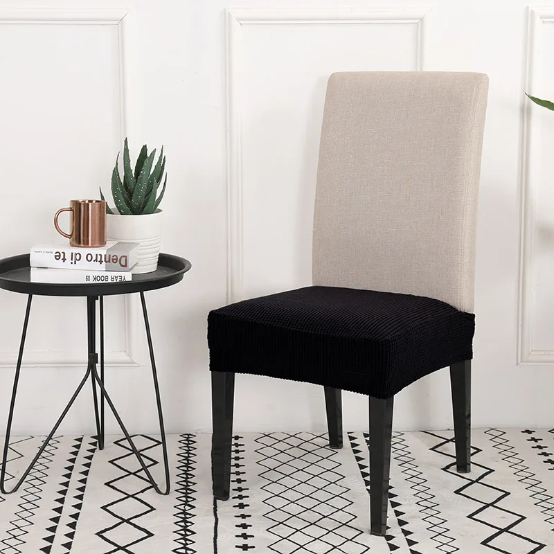 Чехлы для стульев съемные чехлы из спандекса кухни и банкета серого цвета 1 шт. |