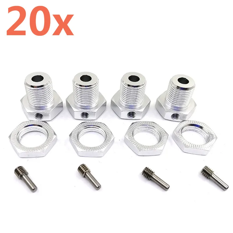 20 штук RC автомобиль обновление алюминиевого сплава колеса шестигранный