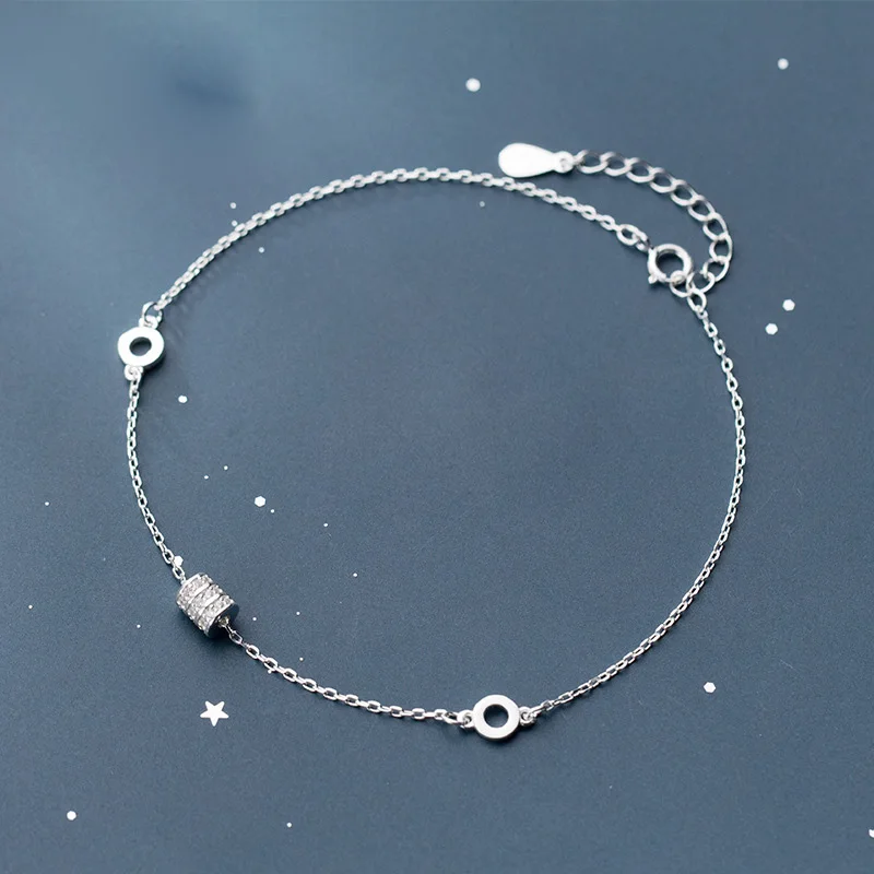 Trustdavis Аутентичные 925 стерлингового серебра милые Полые Круглые мерцающие CZ