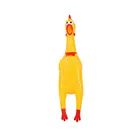 Смешная игрушка для питомца кудахтанье петух кричащая резиновая курица Shrilling Желтый Петух привлекательные Кошка Собака Щенок Звук Игрушка