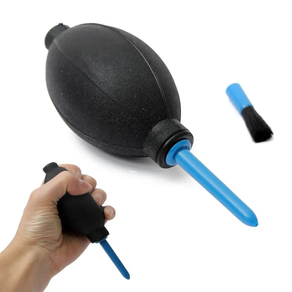 

Universal Dust Blower Cleaner Leather Air Blower Pump Dust Cleaner telescope lens keyboards cellphone Cleaning Tool + brush