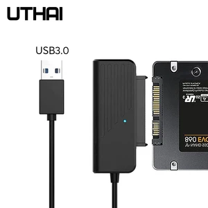 Адаптер UTHAI T35 для жесткого диска SSD USB 2,5 Type-C на SATA3, кабель преобразователя для 2,5-дюймового жесткого диска SATA, SSD 5 Гбитс, чип JMS578