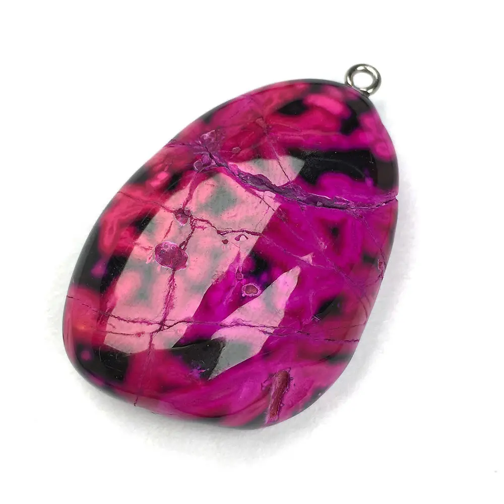 

1pcs Natural Stone Irregular Colorful Agates Charms Pendants for Necklace Bracelet Jewelry Making DIY Size 25x40-35x50mm