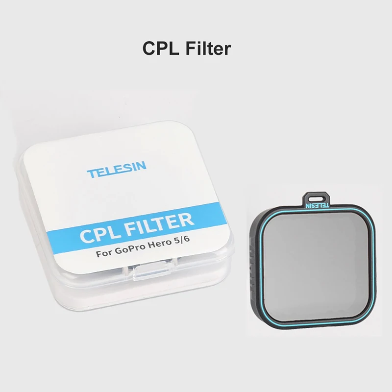 Набор фильтров TELESIN CPL ND 4 8 16 для Gopro hero 7 6 5 hero 7 hero 6 hero 5 filtre kit filtro поляризационный фильтр для камеры go pro