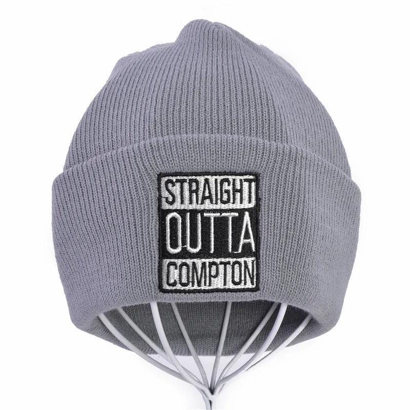 Straight Outta compton West пляж гангста nwa зимние теплые модные шапочки вязаная облегающая