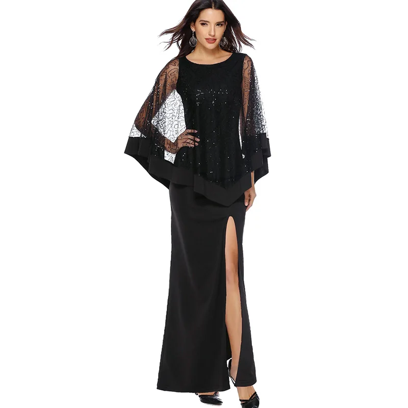 Элегантное Черное официальное платье для выпусквечерние вечера женское