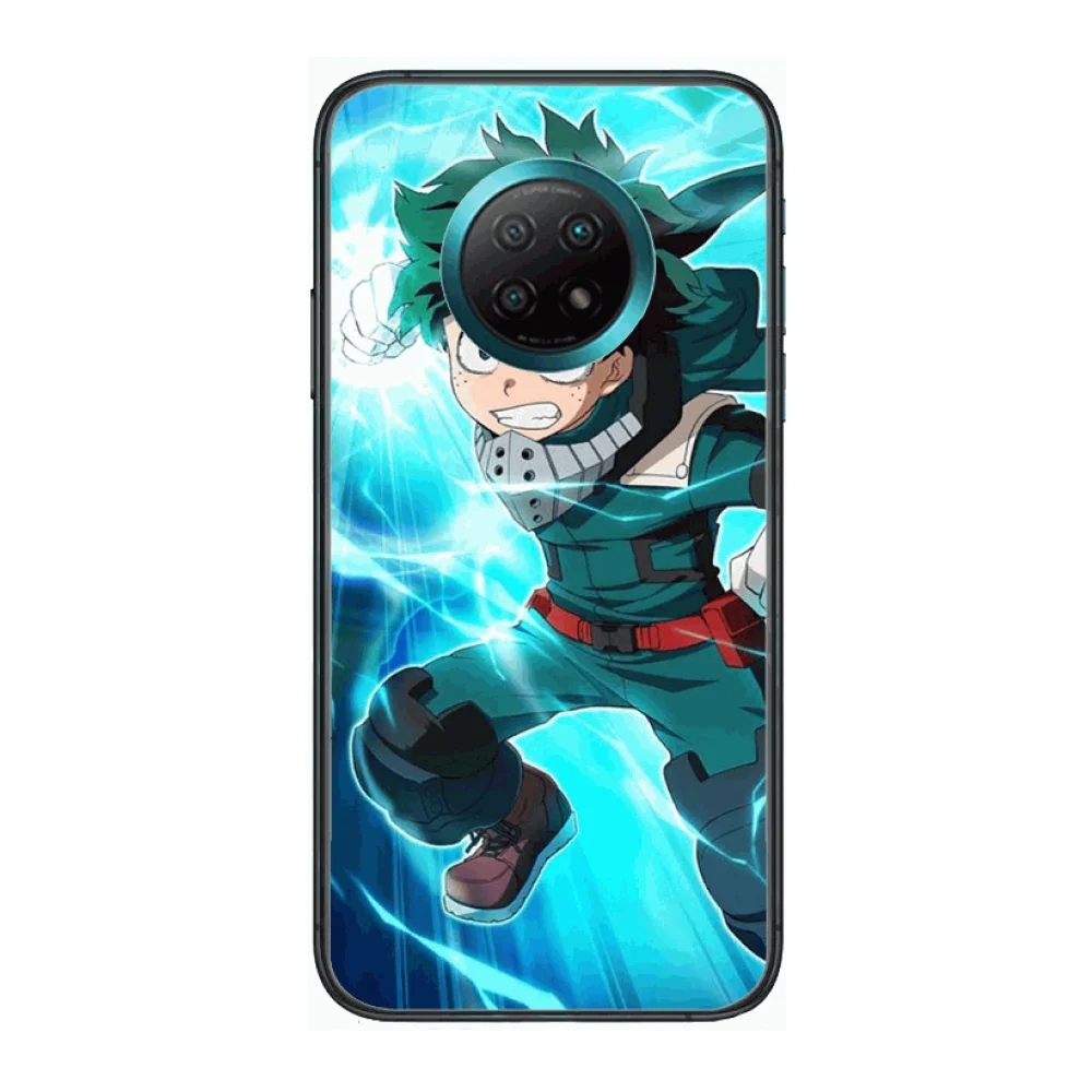 

Anime Hero academy Style Phone Case For xiaomi Redmi Note 9S 8 7 6 5 A Pro T Anime Black Cover Silicone Back Pretty senior