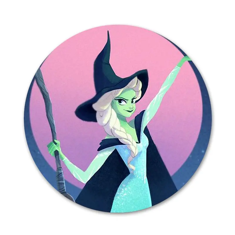 

Halloween Wicked Witch Icons Pins Badge Decoration Brooches Metal Badges For Backpack Decoration