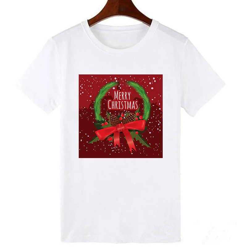 Showtly Superhero Marvel Merry Christmas Women T Shirt Kawaii Short Sleeve Harajuku Casual Vintage Super Soft Plus Size Tops