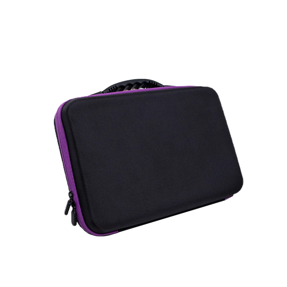 

60 Grids Mesh Pocket Carrying Case Dustproof Hard Shell Anti Scratch Traveling Shockproof Zippered Portable Essential Oil Holder