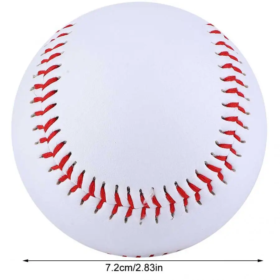 Тренировочный Бейсбол 9 дюймов прочный белый базовый мяч бейсбольная практика