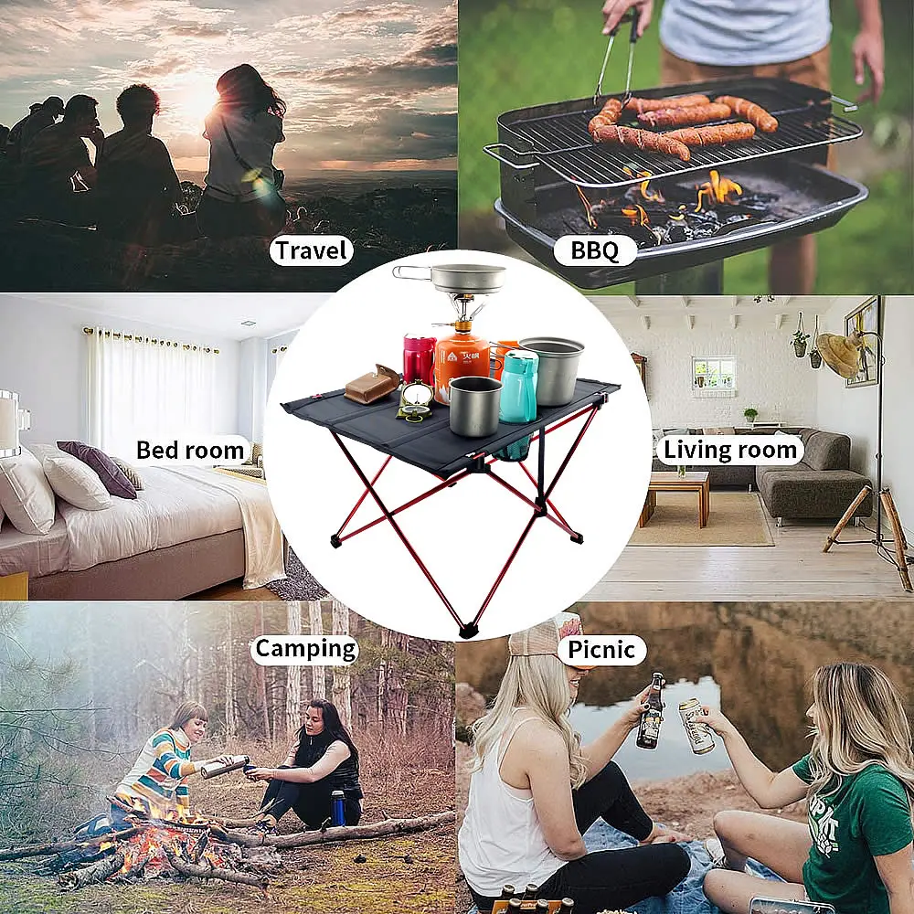 Складной стол из алюминиевого сплава многофункциональный портативный для