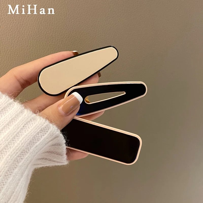 

Vintage Acetate Hair Clips Pin For Women Fashion Geometric Barrettes Headwear Girls Sweet Top Clip Hair Accessories For Lady