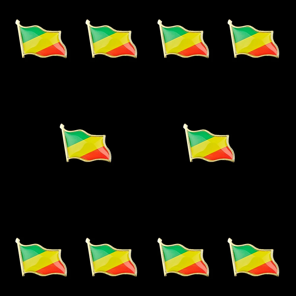 10 шт./лот брошь с национальным флагом в африканском стиле значок ювелирное