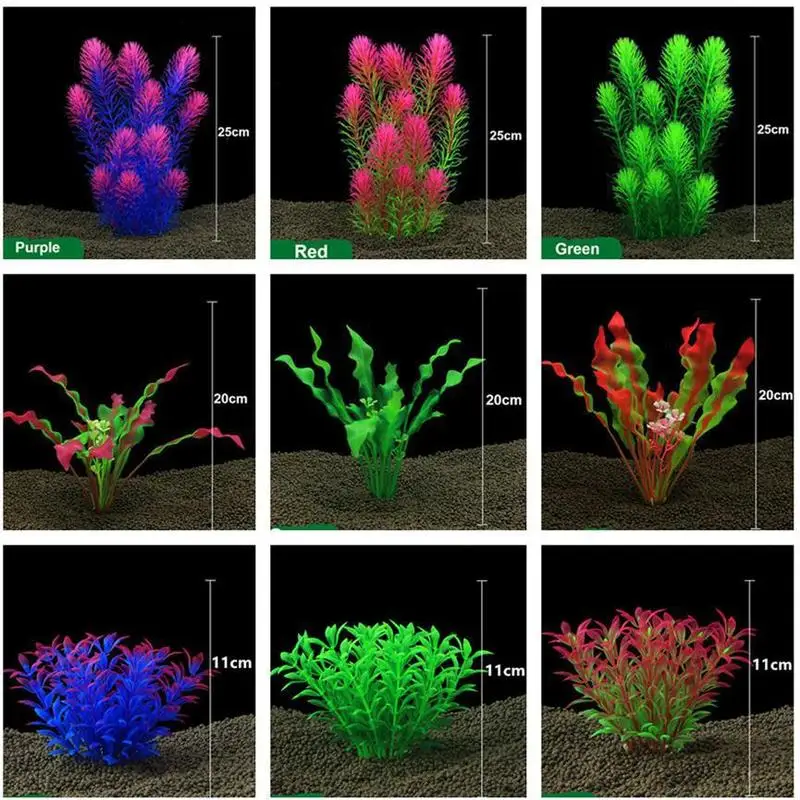 Красивые пластиковые аквариумные растения декоративные искусственные