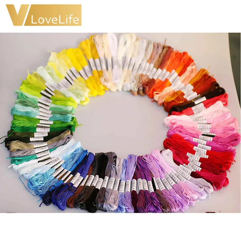 100/150 шт. нить для шелковой ветки аналогичная Dmc вышивки крестом|Флосс| |