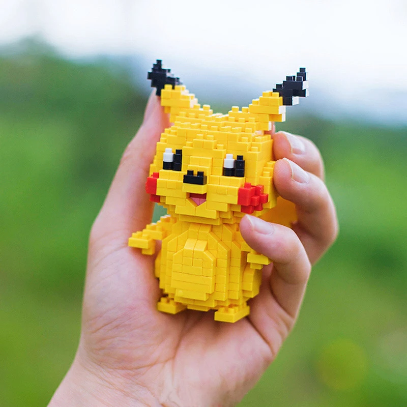 12 см Pokemon блоки алмазные гранулы творческий строительный блок Пластик Pokemon серии ПЭТ эльфы