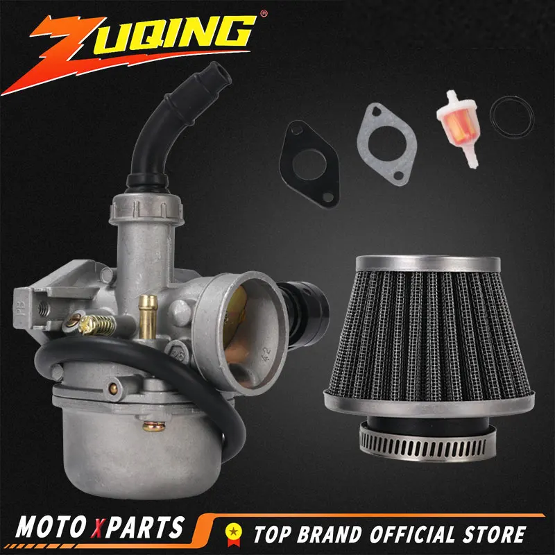 

Motorcycle Carburetor Hand Choke PZ19 Carb For 50cc 70cc 90cc 110cc 125cc ATV Quad 4 Wheeler Dirt Bike Motorbike With Air Filter