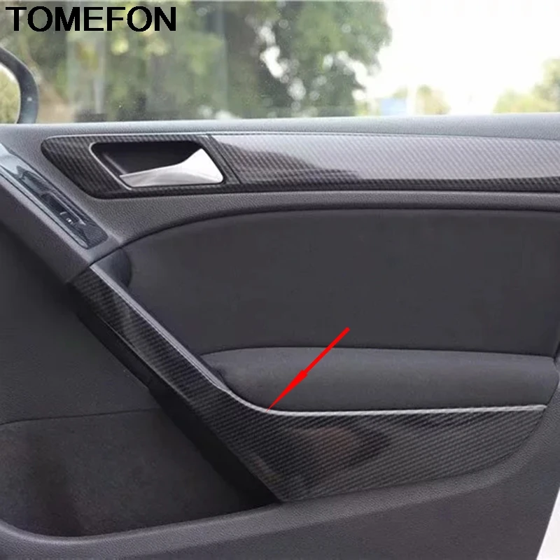 TOMEFON для Volkswagen Golf 6 MK6 2010 2011 2012 автомобиля Внутренний дверной ручки Панель