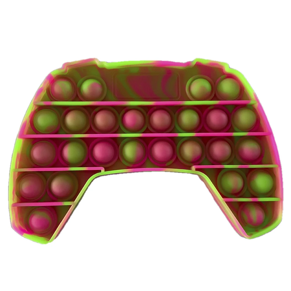 

2021 New Pop Fidget Toys Game Handle Push Bubble Stress Toy Antistress Soft Reliever Toy Squeeze Kids Adult Stress