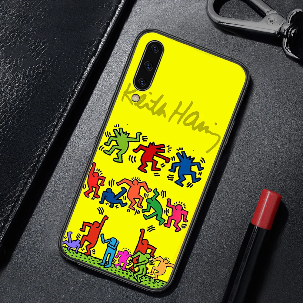 

Fashion Keith Haringer Art Abstract Phone Case For For SamSung Galaxy A M 5 8 10 20 30 31 40 50 51 70 71 80 S E Black black Etui