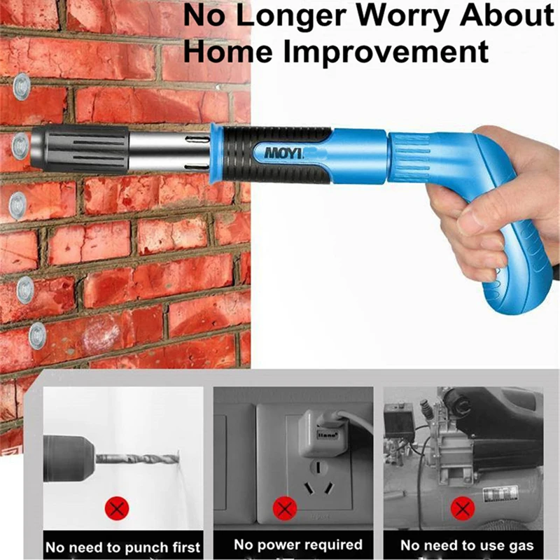 Стальной пистолет для ногтей клепальные пистолеты с шипами Электрический