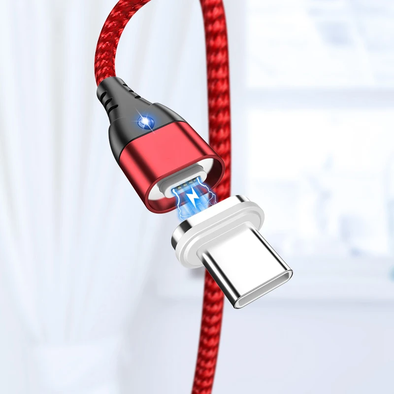 Магнитный кабель 1 м 2 Micro USB Тип C быстрая зарядка Microusb зарядный провод usb c для iPhone 11
