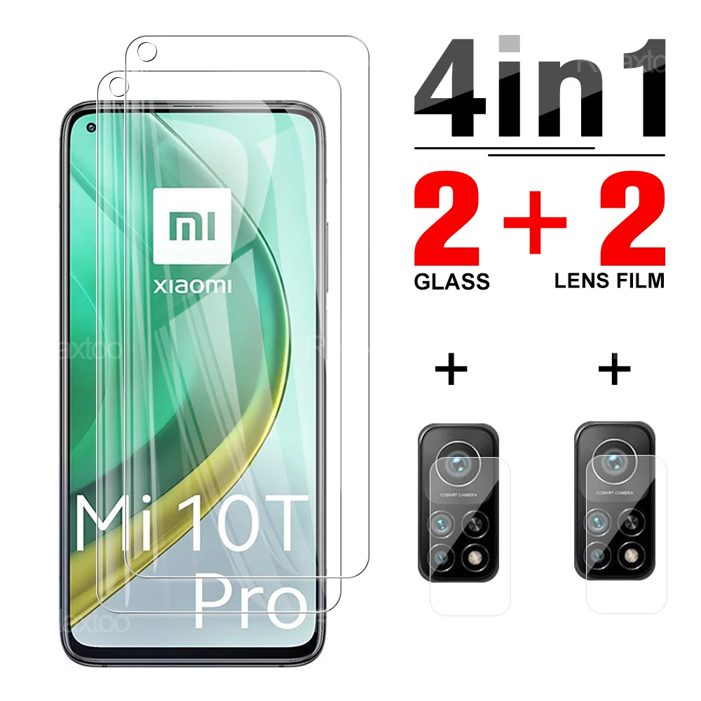 

4IN1 Lens Screen Protector For Xiaomi Mi 10TPro 10T 10TLite 10 Lite 5G HD Tempered Glass Camera Protective Film On For M2007J3SG