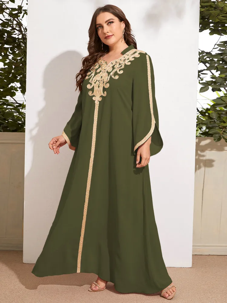 

TOLEEN Women Elegant Plus Size Large Maxi Dresses 2022 Spring Muslim Turkey Abaya Oversized Long Evening Party Festival Clothing