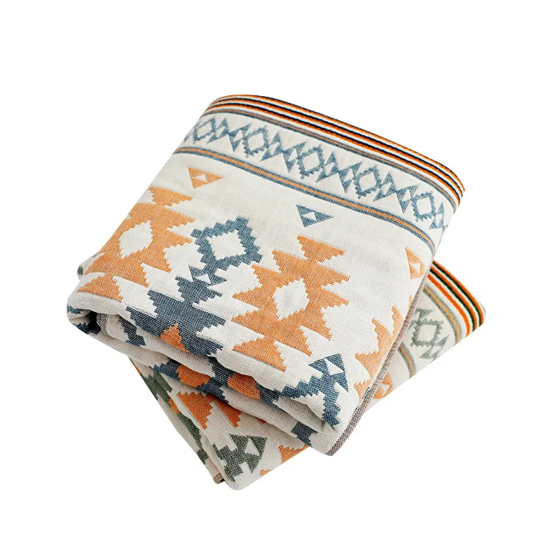 

NEW Cotton Household Water-Absorbing Wrap Extra-large Beach Swimming Towel Four Layer Gauze Bath Towel for Fitness Camping Rugs