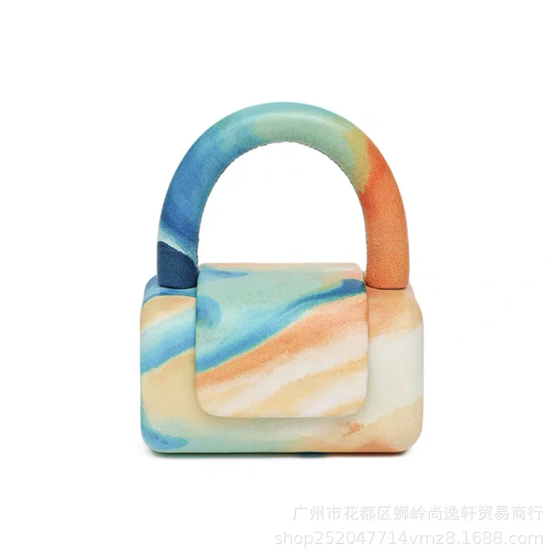 Новинка 2021 г. Женская Ручная квадратная мини сумка в стиле миниатюрного