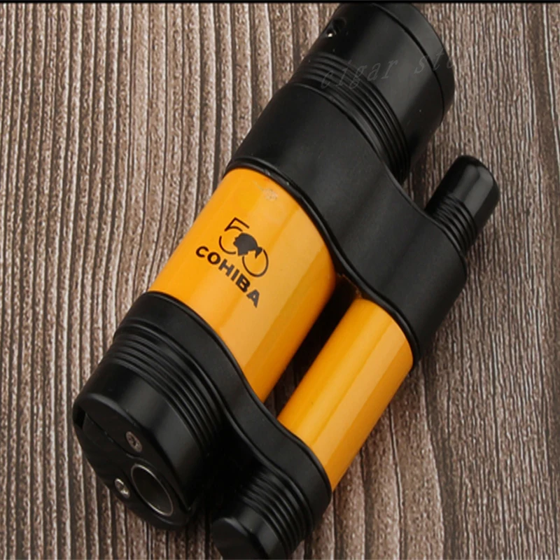 COHIBA набор аксессуаров для сигар пепельница острый сигарный нож 3 фонарь газовых
