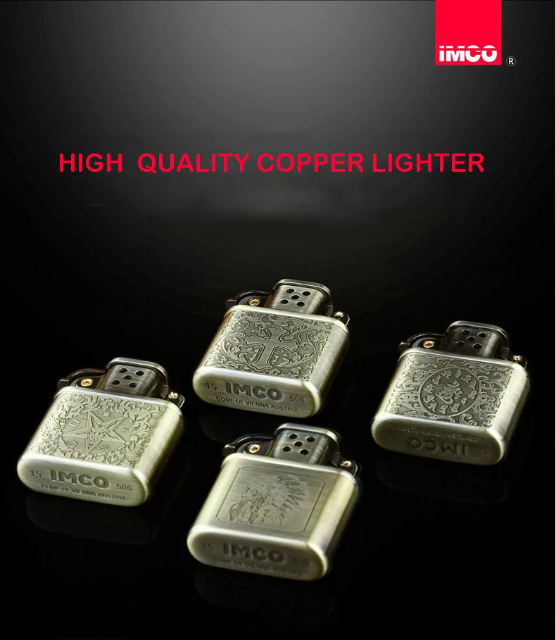 Австрийская медная Зажигалка IMCOpure индейский керосин шлифовальный круг