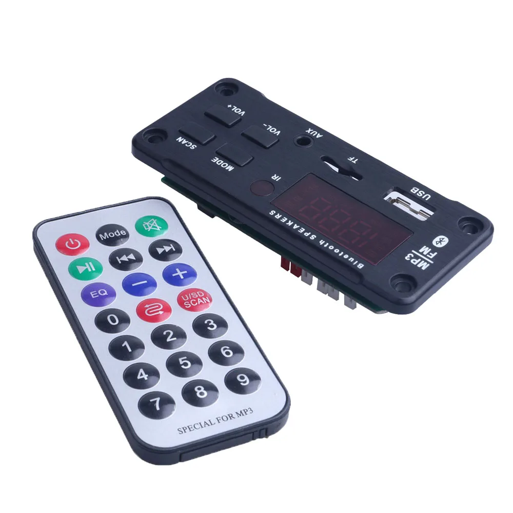 Bluetooth беспроводной MP3 WMA декодер доска аудио модуль Поддержка USB TF AUX FM аудио радио модуль для автомобиля аксессуары