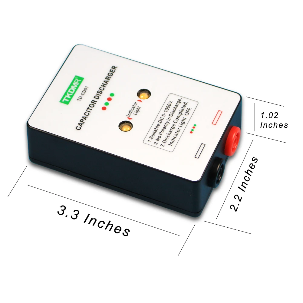 TKDMR Горячая DC 5-1000V Sparkpen конденсатор разрядка ручка+ светодиодный светильник и звук 4RD ручка разрядка защита Новинка