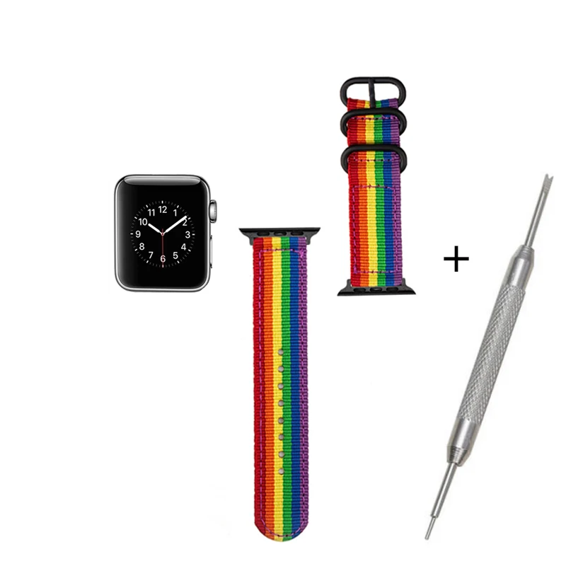 Ремешок нейлоновый для Apple Watch 4 3 2 1 44 мм 40 спортивный ремешок IWatch 42 38 браслет 5 |