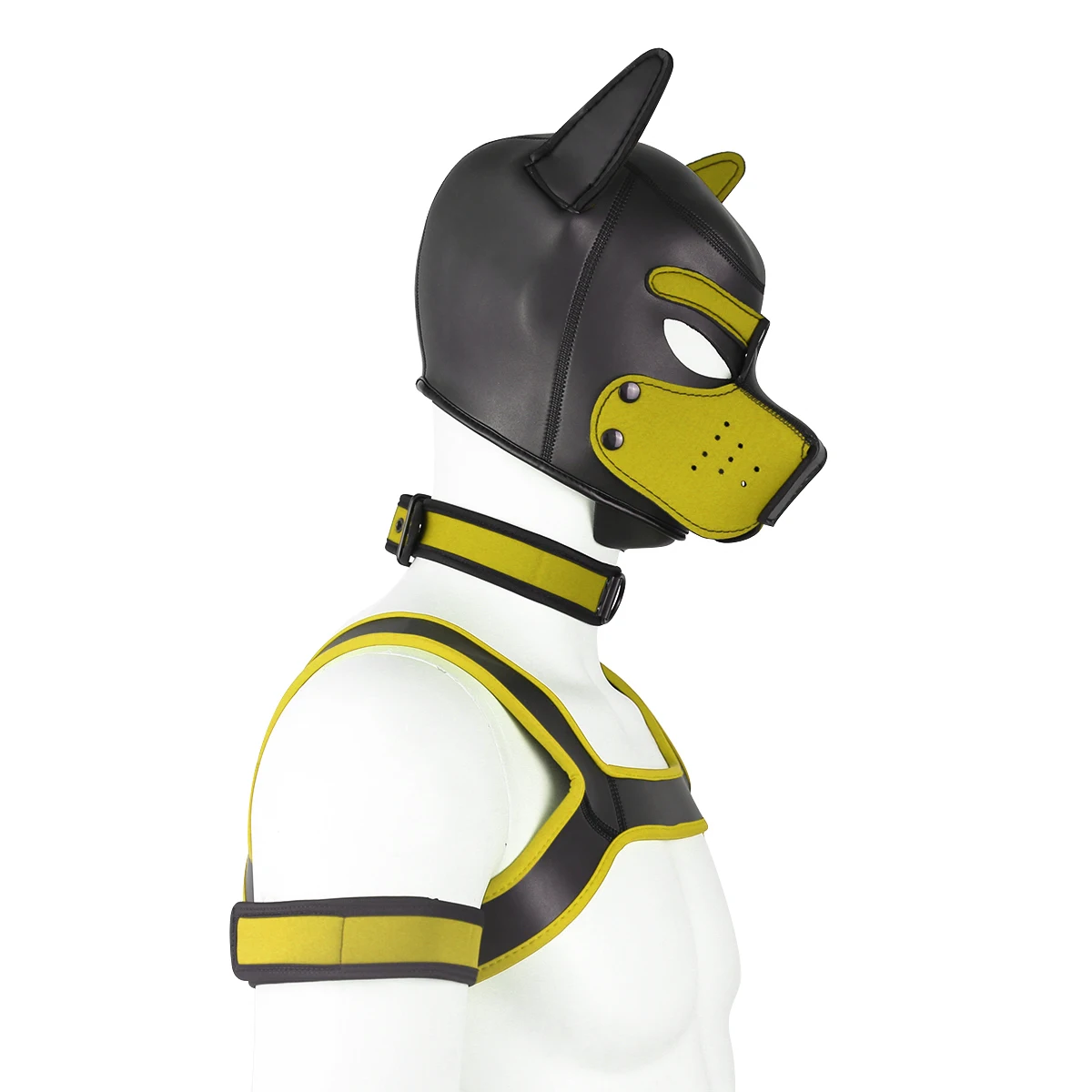 Puppy Play Dog Bondage Hood Mask Collar Armband Cosplay Fantasy Harness Bondage Sexy Set Adult Games Slave Pup Role Play Couples