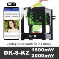 neje dk 8 kz 1500mw2000mw desktop laser engraving machine 405nm ai mini high speed wood logo laser printer router