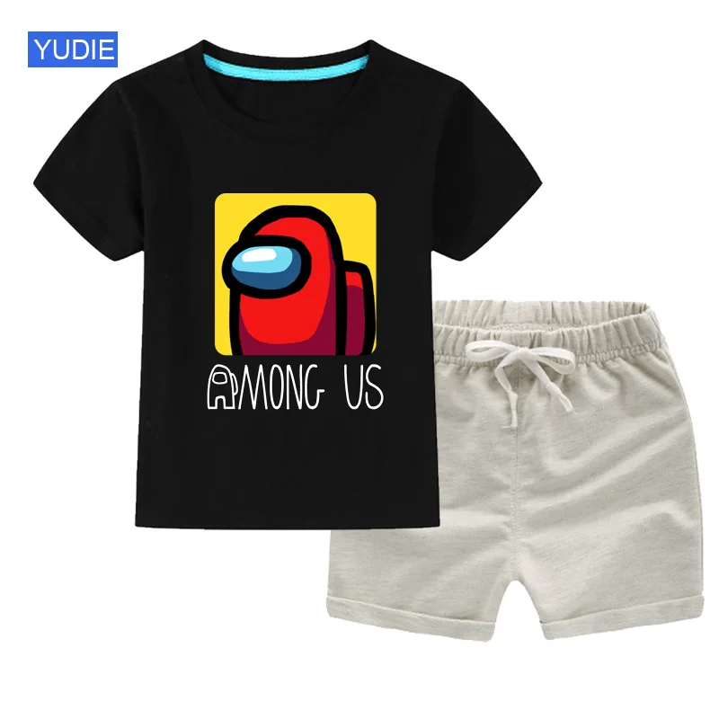 New Game kids baby T-shirt Short Sleeve Cartoon Tshirt Set for Kids Boy 3D Printed Tops Impostor Graphic Hip Hop Unisex Clothing