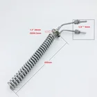 Санитарный дефлегматордистилляционный конденсатор с тремя зажимами 1,5 дюйма, внешний диаметр трубы 6 мм, длина 295 мм, рефлюкс, димрот, нержавеющая сталь 304