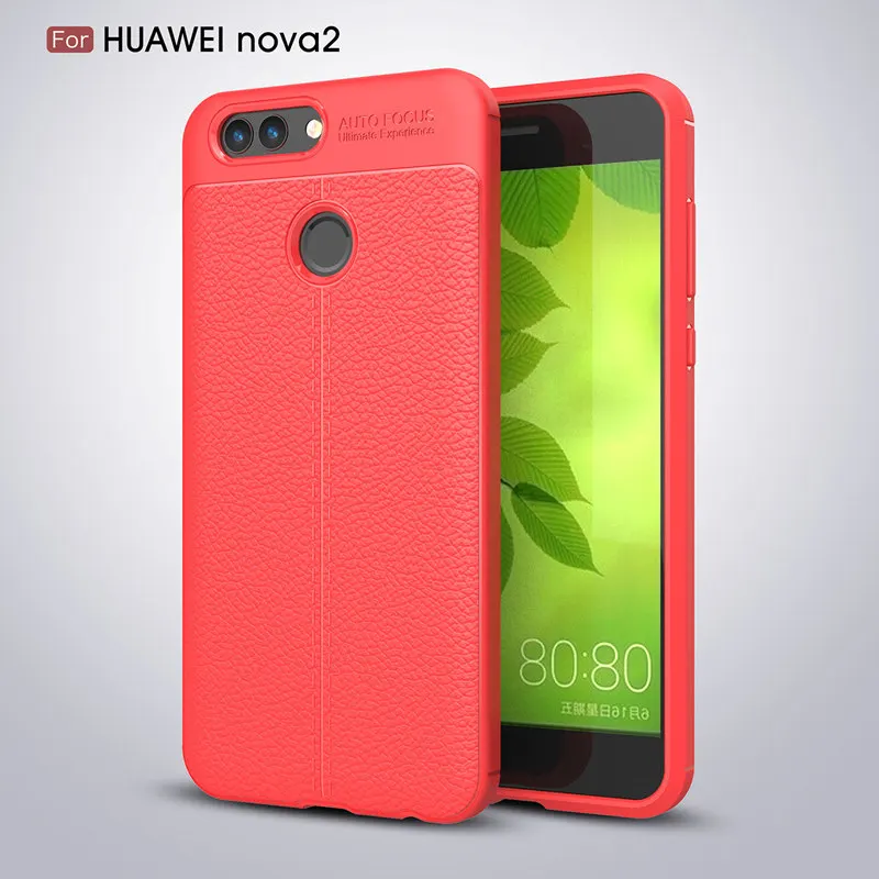 Чехол YSW для Huawei Nova 2 Мягкий противоударный чехол из углеродного волокна и ТПУ с