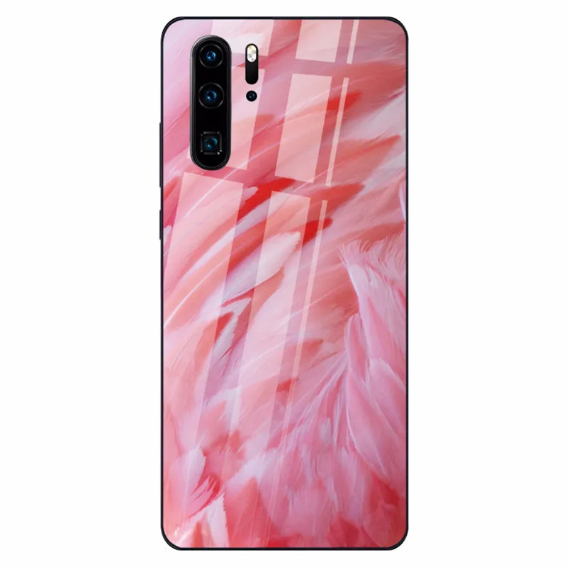 08 Чехол из закаленного стекла для huawei P30 P20 Lite mate 20 Lite перо черный чехол s для huawei Honor 9 10 Lite 8X MAX P Smart Z Nova 3 - Цвет: 08