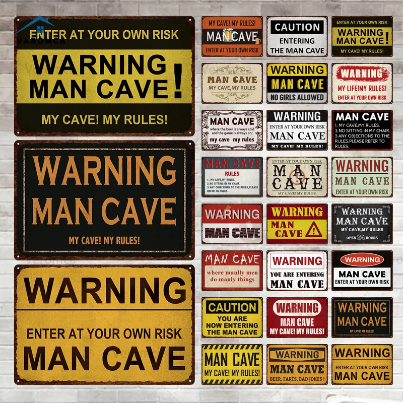 

Retro Tin Plate My Rule Warning Plate Sign Metal Posters Vintage Tin Sign Bars Pubs Clubs Man Caves Game Wall Plaques Decor