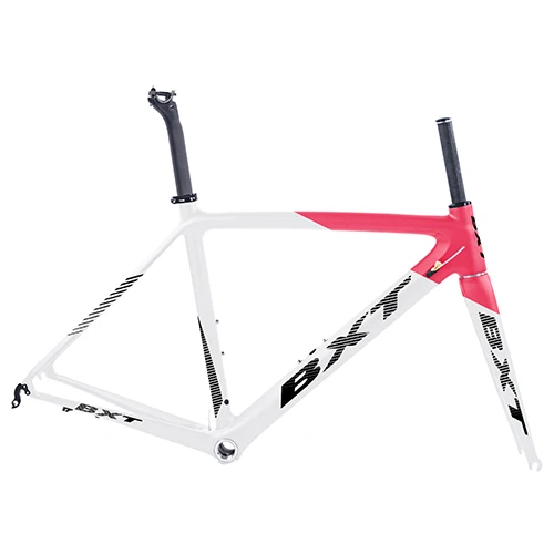 BXT half pink Aero дороги углерода рама китайская дорожная Bicicleta карбоновая рама 50/53/55 см кадров углерода маршрут, углеродный руль для велосипеда Рама - Цвет: BXT half pink