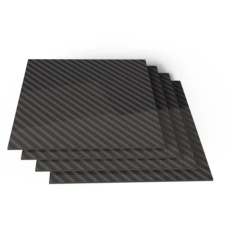 

0.25mm-2.0m 400mm X 500mm 3K Matt Surface Plain Twill Weave Carbon Plate Panel Board Sheets High Composite Hardness Material
