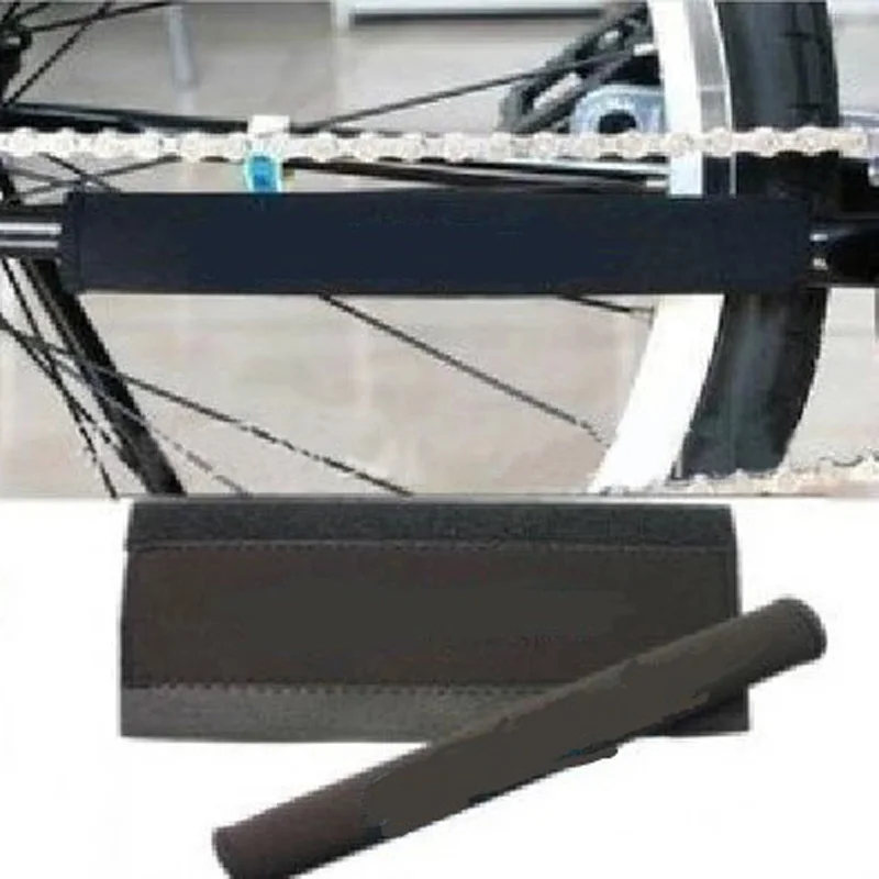 

Black Bike Frame Chain Guard Bicycle Chain Stay Protector Cover Guard Pad Care Cycling Cloth Protection Light Reflection