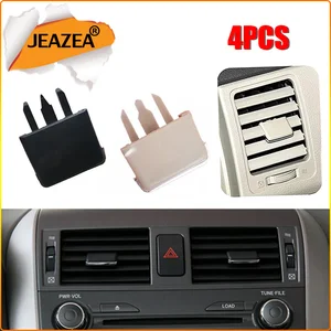 Центральный клипса JEAZEA для Toyota Corolla, 4 шт., Вентиляционная решетка клипса для кондиционера, 2004, 2005, 2006, 2007-2010
