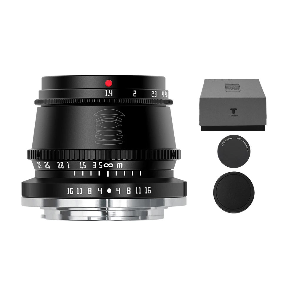 TTArtisans 35mm F1.4 APS-C Lens for Micro 4/3 Camera GH3 OMD E-M1 Fujifilm X-T3 Sony a7 Canon EOSM Leica Sigma L Nikon Z