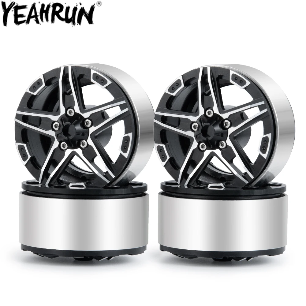 

1/2/4 шт. 1,9 дюйма RC для центрального движения колеса сплава бисером колеса для 1/10 SCX10 CC01 D90 TRX-4 Радиоуправляемый автомобиль Запчасти